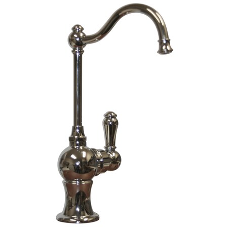 Whitehaus Point Of Use Cold Water Faucet W/ Traditional Spout, Polished Chrome WHFH3-C4121-C